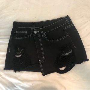 Carmar black wrap skirt